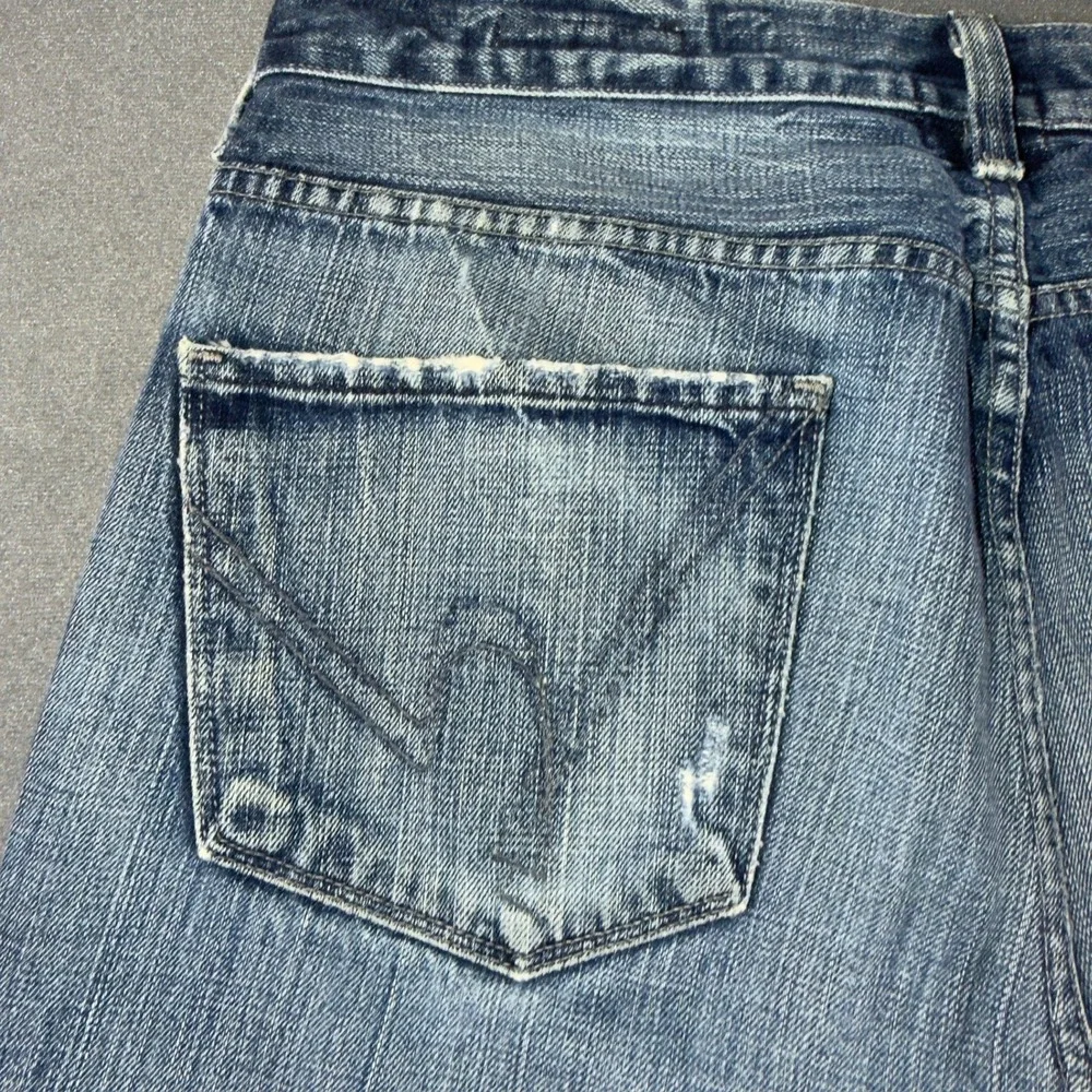 Citizens of Humanity Jagger Bootcut Jeans Mens 34 Blue‎ Distressed Tailored Fit